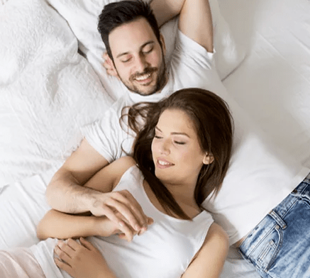 The happy couple after applying Pulsero Gel